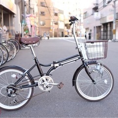 実品ー折りたたみ自転車20インチ