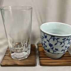 木製の茶たく　コースターの画像