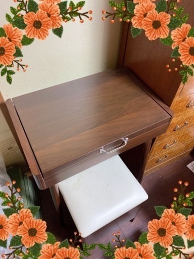 ドレッサー 濃茶 ブラウン B companyおしゃれ 可愛い 組み立て簡単