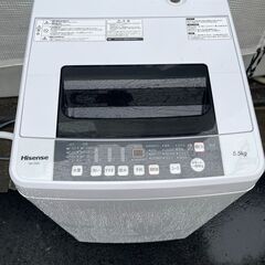 当日配送も可能です■都内近郊無料で配送、設置いたします■洗濯機 Hisense HW-T55C 5.5キロ 2020年製■HIS1A