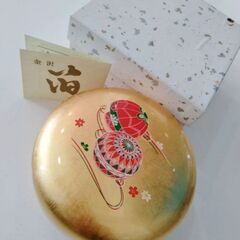 【未使用★箱入り】金沢箔工芸品　お菓子入れ