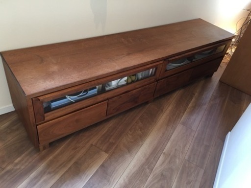 大川家具 岡製作所 テレビボード アンリ 2000mm幅 ブラウン