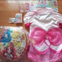 変身プリチューム　キュアグレース　ふるふるタクト　コップ　クッション　トランプ　缶バッジ　カチューシャ　イヤリング　小物入れの画像