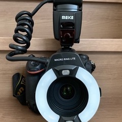 発送可能　マクロリングLED+ストロボライト　モデル撮影　YouTube SNSの画像
