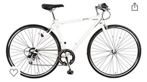 クロスバイク ホワイト ほぼ新品