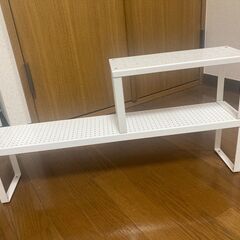 IKEA キッチン収納2つ  コンロ奥ラック & ミニラック 4ヶ月前購入の画像