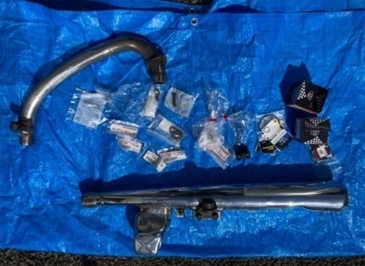 SR400 1JR 純正　中古　マフラー　キャブレター　新品オイルフィルター