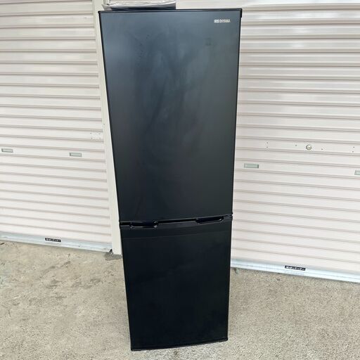 美品 2020年製 アイリスオーヤマ IRSE-H16A-B 右開き ２ドア 冷凍62L 冷蔵庫 162L ブラック