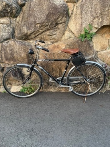 ヴィンテージ自転車　ブルックス　サドル　サドルバッグ付き