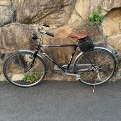 ヴィンテージ自転車　ブルックス　サドル　サドルバッグ付き