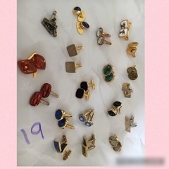 カフリンクス カフスボタン 19点の画像