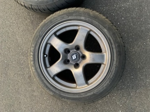 R32 GT-R 純正ホイール タイヤ付き(溝あり)