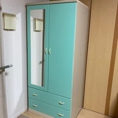 【受け渡し決定しました】ミラー付 ワードローブ.｡.:*☆お譲りします.｡.:*☆の画像