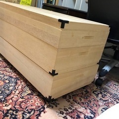 和服用桐箱押入れ収納3段タイプ2セット有の画像