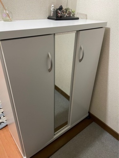 靴箱　ホワイト　一人暮らし