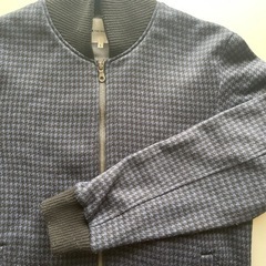 THE SHOP TK　タケオキクチ　ブルー　チェック　ブルゾンの画像