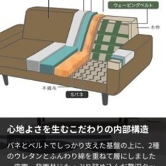 2人掛コンパクトソファー【ロウヤ】の画像