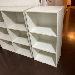 カラーボックス　白　あげます