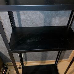 スチールラック　棚　黒　W60cmxH150cmxD30cmの画像