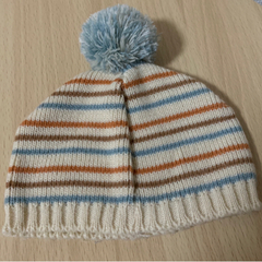 ベビー ニット帽 ポンポンの画像
