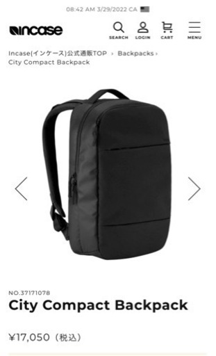 正規品　インケース　リュック