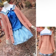 【美品】【ウィッグ付き】境界の彼方 栗山未来 コスプレ 制服 セーラーの画像