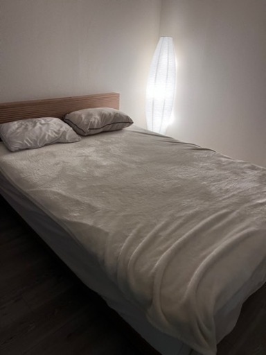 【超お得】4/30限定クイーンベッド フレームとマットレスセット