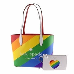 ケイトスペード アウトレット kate spade トートバッグ WKR00515 974 sm rvrsbl tote / pride スモール リバーシブル トート プライド