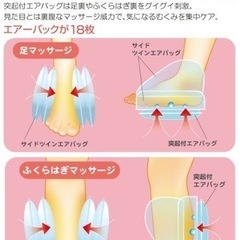 エアーマッサージャー　フットマッサージの画像