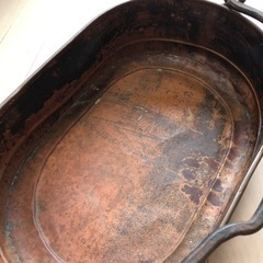 値下げ。銅製のバスケット、カゴの画像