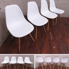 ④ET1975番■Charles & Ray Eames/チャールズ&レイ・イームズ■サイドシェルチェア■4脚セットの画像