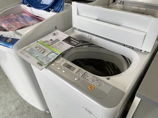 洗濯機の分解クリーニング行っています！配送設置込み！パナソニック5.0K洗濯機　2018年製　分解クリーニング済み！！