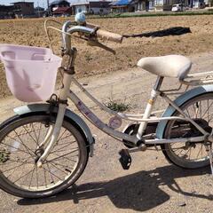 【お話中】子供用の自転車（女の子向け）差し上げます。