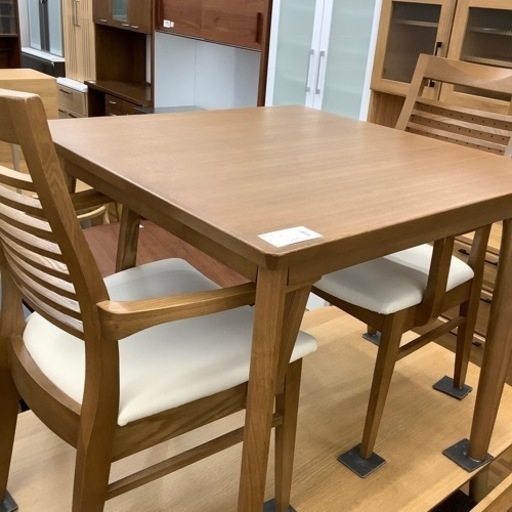 ニトリ ダイニング3点セット ロレイン ナチュラル×ホワイト