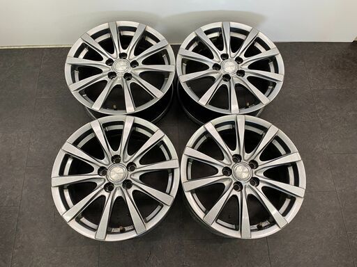 GRASS　6.5J×15インチ　オフセット40　5穴　PCD100　4本　管理番号H1511