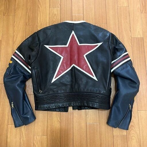 ◆ヴィンテージ◆ Vanson Leathers バイソン スター レザージャケット アメリカ製 バイク バイカー アメカジ サイズ4
