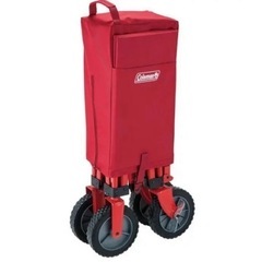 新品【レッド】Coleman(コールマン)アウトドアワゴンキャンプキャリーワゴンの画像
