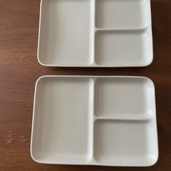 【お譲り先決定済み】皿 長方形 プレート 無印良品の画像