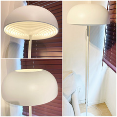 IKEA ニーモーネ フロアライト ホワイト 照明の画像