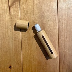 ロールオンボトル ミニエッセンシャルオイルローラーボトル 竹製 ...