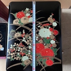 重箱 小物入れ 文書箱 書物入れ 和柄 昭和 レトロ セットの画像