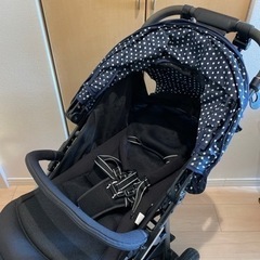 値下げ【美品】Aprica ベビーカー 3輪 バギー ネイビー ...