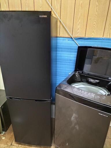 只今、商談中となっております。新生活応援家電セット！！No５３ アイリスオーヤマ　IRSE-16A-B 2ドア冷凍冷蔵庫 162L 2021年製・アイリスオーヤマ IAW-T603BL 全自動洗濯機 6.0K 2021年製 2点セット！！ ・