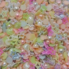 デコパーツ　キラキラ　ネイル　パール　ハート　　星　アクセサリー