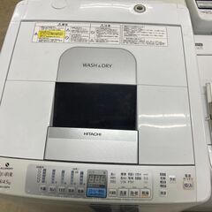 リサイクルショップどりーむ荒田店　1414　洗濯機　日立　8/4.5　激安　蓋とめ破損