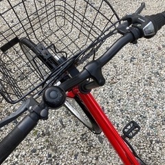 322.シティーサイクル27インチ赤（外装6段変速）