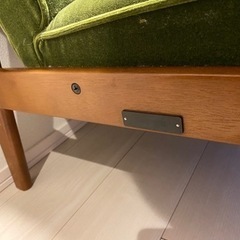 カリモク60 Kチェア 2シーター モケットグリーンの画像