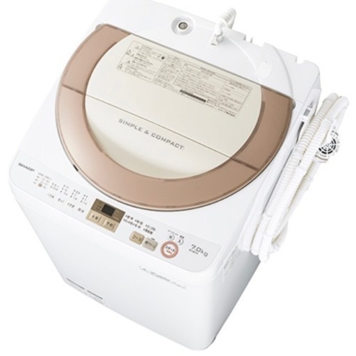 【2017年製】SHARP 7kg洗濯機お譲りします