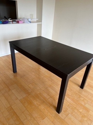 ダイニングテーブル　ブラック　IKEA BJURSTA
