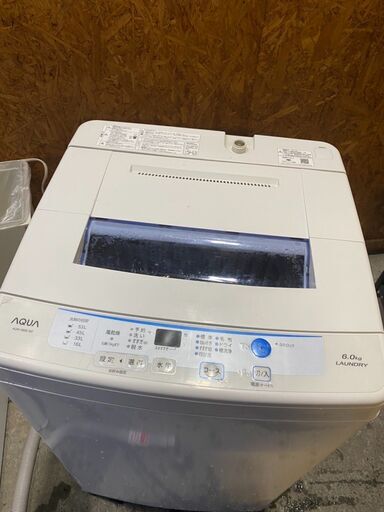 U2907　アクア　２０１７年　６ｋｇ　洗濯機